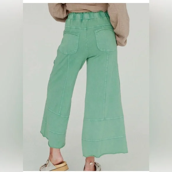 Lucky One Wide Leg Pants | Three Birds Nest | Easel LA - Picture 2 of 6